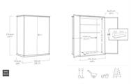 PORTATTREZZI HIGH STORE 140X74X171 KETER