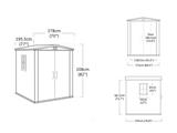 CASETTA FACTOR 6X6 178X196X208H BEIGE KETER
