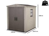 CASETTA FACTOR 6X6 178X196X208H BEIGE KETER