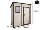 CASETTA MANOR PENT 6X4 184X111X200 KETER