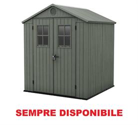 CASETTA DARWIN SHED VERDE 6X6 C/FINESTRE FRONTALI KETER