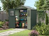 CASETTA DARWIN SHED VERDE 6X6 C/FINESTRE FRONTALI KETER