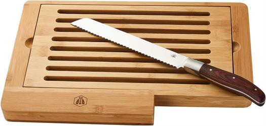TAGLIERE BAMBOO LAGUIOLE C/COLTELLO PANE
