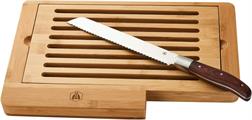 TAGLIERE BAMBOO LAGUIOLE C/COLTELLO PANE