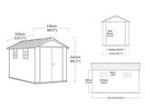 CASETTA OAKLAND 7511  230X350X242H KETER