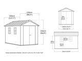 CASETTA NEWTON PLUS 7511/1175 MARRONE KETER