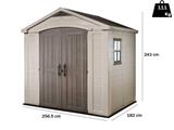 CASETTA FACTOR 8X6 178X196X208H BEIGE KETER