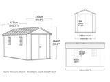 CASETTA NEWTON PLUS 7513/1375 MARRONE KETER