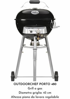 BARBECUE GAS PORTO 480  BBQ OUTDOORCHEF