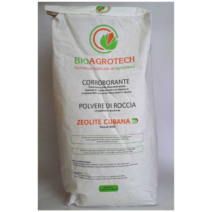 Zeolite cubana micronizzata insetticida naturale biologico - sacco da 6 kg