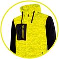 FELPA U-POWER RAINBOW YELLOW FLUO TG.XXL  C/CAPP.C/ZIP