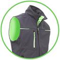 GILET U-POWER UNIVERSE ASPHALT GREY/GREEN TG.L