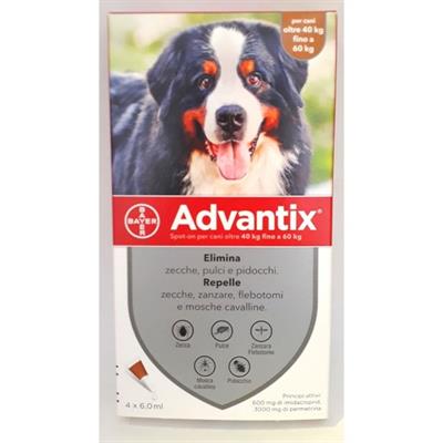 ADVANTIX SPOT ON CANI > 40KG ELANCO 4X6,0