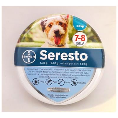 SERESTO COLLARE CANI INF. 8 KG ANTIPARAS