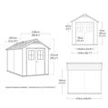 CASETTA NEWTON 759  228X287X252H KETER