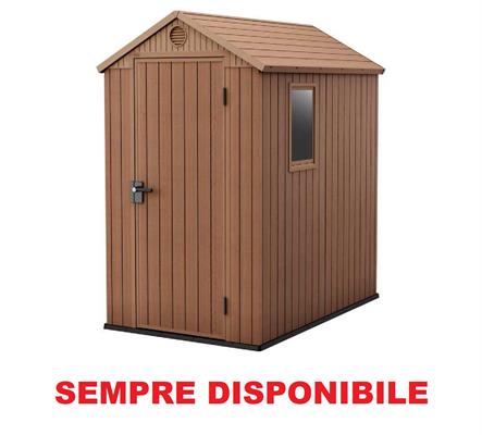 CASETTA DARWIN 4X6 MARRONE 126X185X205 KETER