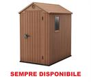 CASETTA DARWIN 4X6 MARRONE 126X185X205 KETER