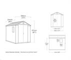 CASETTA DARWIN SHED 6X8 MARRONE 190X244X221H KETER