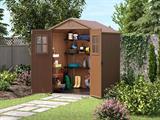 CASETTA DARWIN SHED MARRONE 6X6 C/FINESTRE FRONTALI KETER