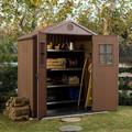 CASETTA DARWIN SHED 6X4 MARRONE C/FINESTRE FRONTALI KETER