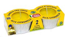 PACK 2 CANDELE IN STAGNOLA CITRONELLA 8 CM