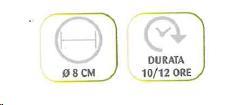 PACK 2 CANDELE IN STAGNOLA CITRONELLA 8 CM