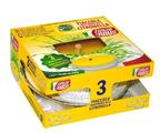 PACK 3 FIACCOLE IN STAGNOLA CITRONELLA 14 CM