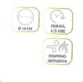 PACK 3 FIACCOLE IN STAGNOLA CITRONELLA 14 CM