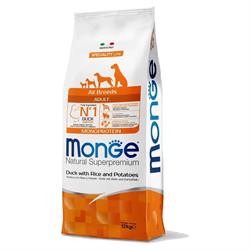 MONGE DOG 12 KG. ALL BREED ANATRA/RISO ADULT