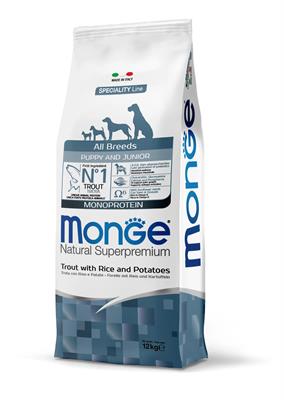 MONGE DOG 12 KG. ALL BREEDS PUPPY TROTA