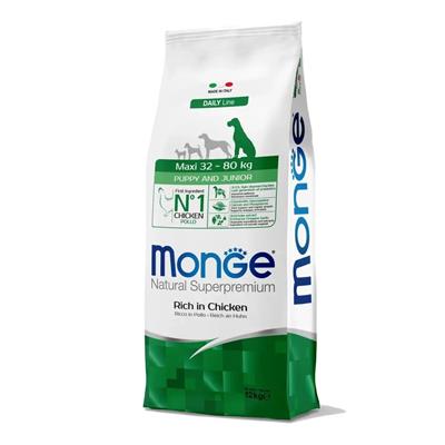 MONGE DOG 12 KG. MAXI PUPPY C/POLLO