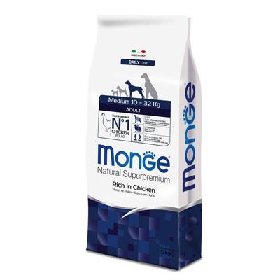 MONGE DOG 12 KG. MED. ADULT C/POLLO